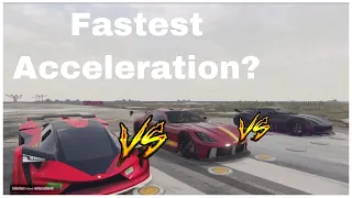 Which car has the fastest acceleration in GTA 5 Online ?
