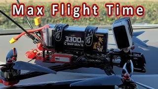 Max Flight Time? // Auline 6S 3300mah x iFlight Chimera7 LR 🔋