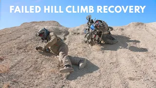 Failed Hill Climb Recovery Lesson (Skill & Strategy) for Adventure Motorcycles Off-Road