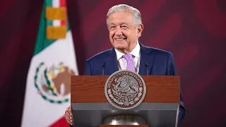 Avanza instalación de doble vía electrificada en tramo 4 del Tren Maya. Conferencia presidente AMLO