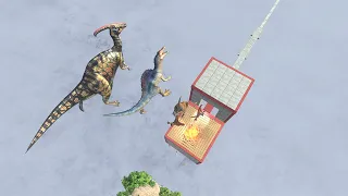 Jumping Over the Lava Trap Pool | Extreme Jumping Challenge - Animal Revolt Battle Simulator