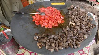 TAWA KALEJI RECIPE | Big Liver Frying | Afghan Food Kaleji Recipe | Peshawari Kaleji Recipe