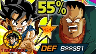 NO DUPES! 55% PHY KID GOKU & AGL HACCHAN LEVEL 10 LINKS SHOWCASE! Dragon Ball Z Dokkan Battle