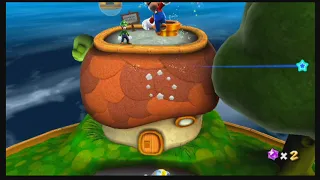 Super Mario Galaxy - Good Egg Galaxy: Luigi on the Roof