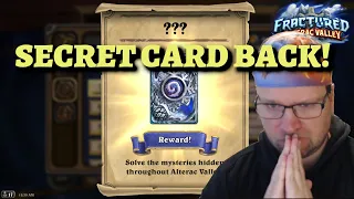 How to Get the Shimmering Snowflake Card Back (Hearthstone Alterac Valley Secret)