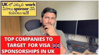 Top companies that offers UK Visa Sponsorship || UK Skilled Worker Visa || Tier 2 Visa sponsors list