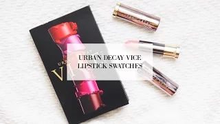 URBAN DECAY VICE LIPSTICK SWATCHES X 25 | COCOCHIC