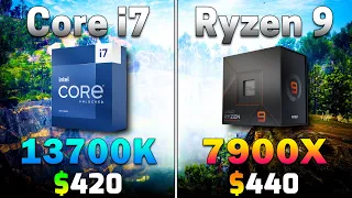 Core i7 13700K vs Ryzen 9 7900X | PC Gameplay Tested