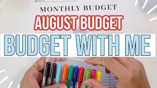 Create A Monthly Budget With Me | August Budget | Real Numbers | Budget By Paycheck
