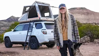 First Night Camping in a Hard-Sided Rooftop Dwelling | LIVING out of a 4RUNNER