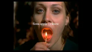 fiona apple - i know // español