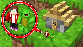 Mikey & JJ Found this TINY SECRET HOUSE - Minecraft Survival Maizen Challenge
