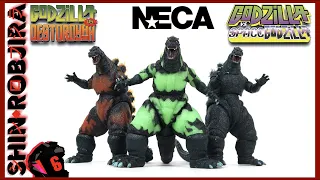 NECA: Godzilla 1994, Burning Godzilla, & Reactor Glow Godzilla | Triple Review