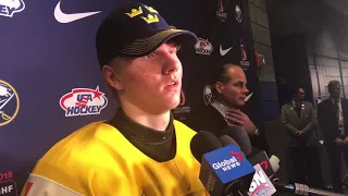 1/5/2018: Ramsus Dahlin post-game interview (2018 WJC gold medal game)