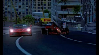 Ferrari F1 2018 vs La Ferrari - Monaco by Night