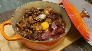 Homemade claypot chicken rice 沙煲鸡饭