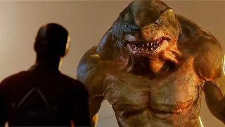 The Flash vs King Shark - First Fight Scene - The Flash (Season 2 Episode 15)