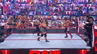 Drew McIntyre & The Viking Raiders Vs Bobby Lashley, AJ Styles & Omos - WWE Raw 14/06/2021 (Español)