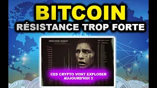 BITCOIN - RÉSISTANCE TROP FORTE ! ATTENTION À CES SIGNES DE RETOURNEMENT🔥#bitcoin #crypto #bullrun