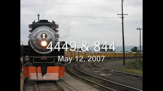 SP 4449 and UP 844 Doubleheader in Vancouver, Washington in May of 2007