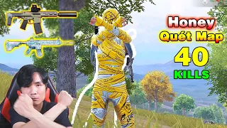 Honey kết hợp M4 - Quét Sạch Map Top 1 40 Kills [PUBG Mobile]