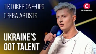 🎙Tiktoker Maxim Tkachev one-ups opera artists – Ukraine's Got Talent
