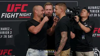 Eddie Alvarez vs. Dustin Poirier UFC on FOX 30 Media Day Staredown - MMA Fighting