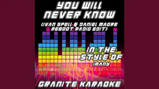 You Will Never Know (Reboot Radio Edit)