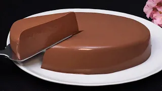 No sugar, no gelatin! Zero calories! Chocolate dessert! Healthy and tasty