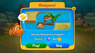 Mini game Fish dom Avoid crocodile attack part 1