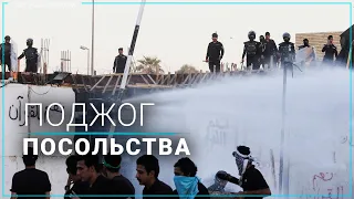 В Багдаде толпа подожгла посольство Швеции в Ираке