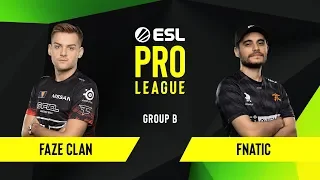 CS:GO - Fnatic vs. FaZe Clan [Train] Map 3 - Group B - ESL EU Pro League Season 10