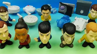 2009 STAR TREK set of 16 TALKING BURGER KING MOVIE COLLECTIBLES VIDEO REVIEW