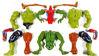 Assemble Spiderman VS Lizard VS Hulk Smash VS Siren Head Avengers Superhero Toys