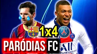 ♫ 4x1 | PSG HUMILHA O BARÇA COM HAT-TRICK DE MBAPPÉ | Paródia Vai Vendo - Lucas Lucco