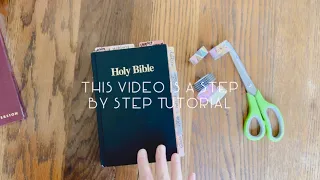 Prayer Bible step by step tutorial: with additional pages and color coding