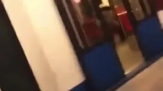 Loud firecracker in subway.