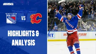 Rangers Win A Wild One Over Flames In OT | New York Rangers