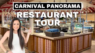 Carnival Panorama Restaurant Tour | Carnival Cruise Specialty Restaurants | First-Time Cruiser Tips