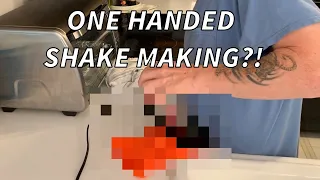 One Handed Shake Making - Stroke Survivor Life Hacks #7