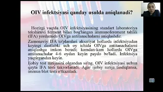 OIV infeksiyasi bilan kassallangan ayollarda homiladorlik va tug'ruqni boshqarish