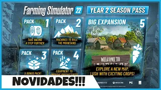 FS22 News | Passe de Temporada de 2 ano, 5 DLCs e Mapa Novo com Novas Produções Farming Simulator 22