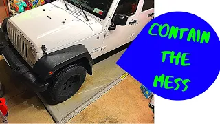 BEST WAY TO KEEP YOUR YOUR GARAGE FLOOR CLEAN - Use A Containment Mat