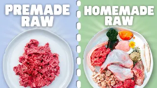 Differences Between Pre-made & Homemade Raw Diets - For Beginners!