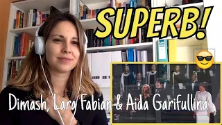 Dimash, Lara Fabian & Aida Garifullina "Ti amo cosi" (Reaction Video)