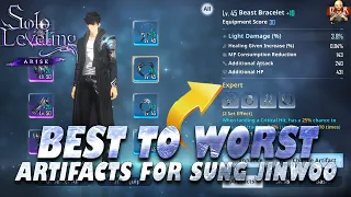 [Solo Leveling: Arise] - (outdated) Most COMPREHENSIVE ARTIFACT guide for Jinwoo!