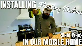Installing Custom Shelves In Our Mobile Home {PART 1 of 3} | OUR DEBT/MORTGAGE FREE HOMEstead BUILD