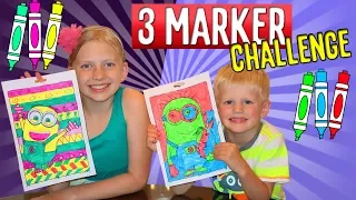 3 Marker Challenge with my Sister