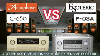 Accuphase E-650 VS Esoteric F-03a who wins A class integrated amplifier