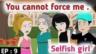 Selfish girl part 9 | Stories in English | Learn English | English animation | Sunshine English
